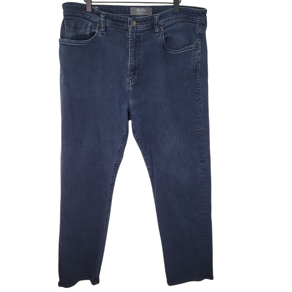 Revtown Decade Denim The Automatic Mens Straight Leg Jeans Dark Wash W38 L30